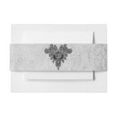 Black Jewel Gothic Wedding Einladungsbanderole (Vorderseite Beispiel)