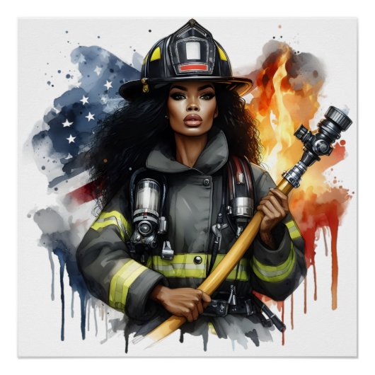 Black Job Afrikanische Feuerwehr Sista Poster (Vorderseite)