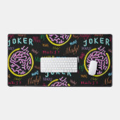 Black Joker Mah Jongg Place Mat Schreibtischunterlage (Tastatur & Maus)