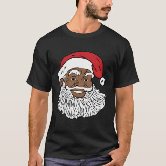 Black Jolly Santa Fun Afrikanischer Santa American T-Shirt