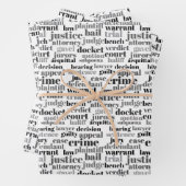 Black Judicial Text Word Cloud on White Geschenkpapier Set (Beispiel)