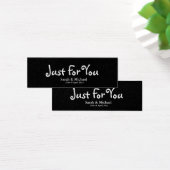 Black 'Just For You' Gastgeschenk Hochzeit Gift-Ta (Schreibtisch)