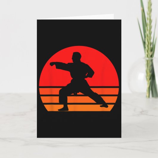 Black Karate Shirt1 Karte (Vorderseite)