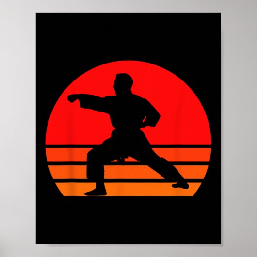 Black Karate Shirt1 Poster (Vorne)