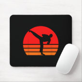 Black Karate Shirt Mousepad (Mit Mouse)