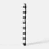 Black Kariert Buffalo Karo Pattern iPhone 15 Hülle (Rechte Seite)