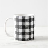 Black Kariert Buffalo Karo Pattern Kaffeetasse (Links)