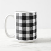 Black Kariert Buffalo Karo Pattern Kaffeetasse (Links)