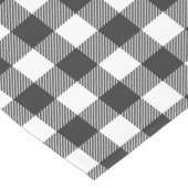 Black Kariert Buffalo Karo Pattern Mittelgroßer Tischläufer (Ecke)