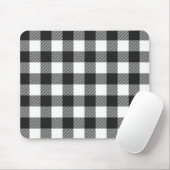 Black Kariert Buffalo Karo Pattern Mousepad (Mit Mouse)