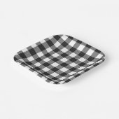 Black Kariert Buffalo Karo Pattern Pappteller (Gewinkelt)