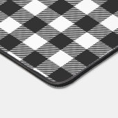 Black Kariert Buffalo Karo Pattern Schreibtischunterlage (Ecke)