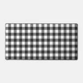 Black Kariert Buffalo Karo Pattern Schreibtischunterlage (Vorderseite)