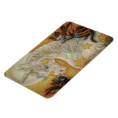 BLACK-KATZEN UND HALLOWEE UNICORN-Leere Magnet (Linke Seite)