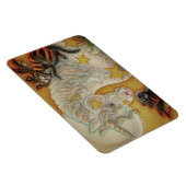 BLACK-KATZEN UND HALLOWEE UNICORN-Leere Magnet (Rechte Seite)