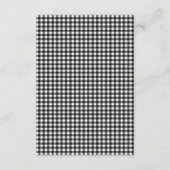 Black Kawaii Little Lamb Baby Dusche Begleitkarte (Rückseite)