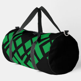 Black Kelly Green Duffle Bag