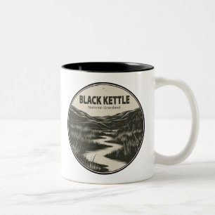 Black Kettle National Grassland Bach Zweifarbige Tasse