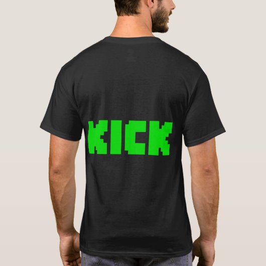 Black KICK Logo T - Shirt (Rückseite)