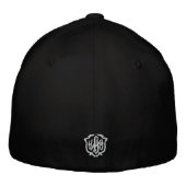 Black Killosopher Apparel Flexfit Cap Bestickte Baseballkappe (Rückseite)
