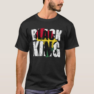 Black King Africa Map Black History Montag Afrika  T-Shirt
