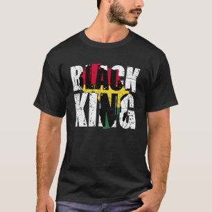Black King Africa Map Black History Montag Afrika  T-Shirt