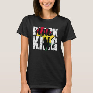Black King Africa Map Black History Montag Afrika  T-Shirt