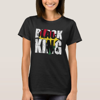 Black King Africa Map Black History Montag Afrika  T-Shirt