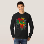 Black King Africa Map Black History Month Africa P T-Shirt (Vorne ganz)