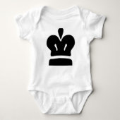 Black King Baby Strampler (Vorderseite)