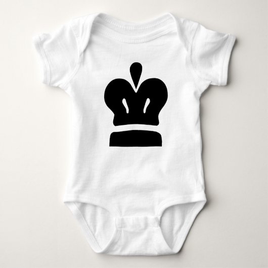 Black King Baby Strampler (Vorderseite)
