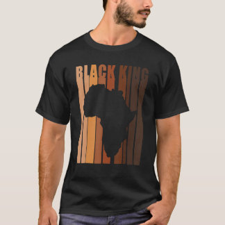 Black King Black History Monte Melanin Afro Frican T-Shirt