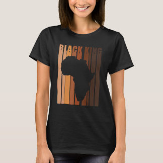 Black King Black History Monte Melanin Afro Frican T-Shirt