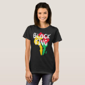 Black King Black History Month African American Bl T-Shirt (Vorne ganz)