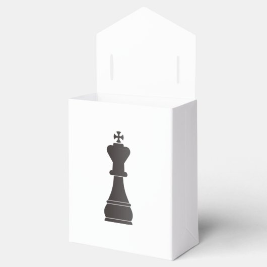 Black King Chess Geschenkschachtel (Geöffnet)