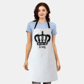 Black King Crown auf Schürze (Getragen)