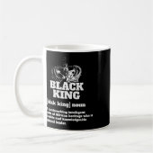 Black King Definition Afrikanischer Stolz Kaffeetasse (Links)