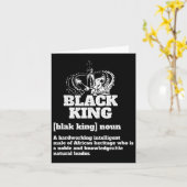 Black King Definition Afrikanischer Stolz Karte (Gelbe Blume)