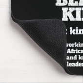Black King Definition Afrikanischer Stolz Mousepad (Ecke)