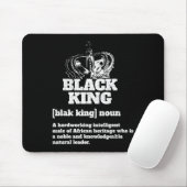 Black King Definition Afrikanischer Stolz Mousepad (Mit Mouse)