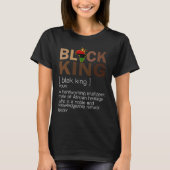 Black King Definition Map Afrika BHM BLM Melani T-Shirt (Vorderseite)