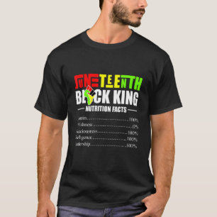 Black King ernährungswissenschaftliche Fakten Schw T-Shirt
