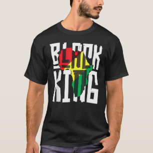 Black King for Boys Men Black History Montag Afrik T-Shirt