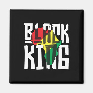 Black King for Boys Men History Montag Afrika Trib Magnet