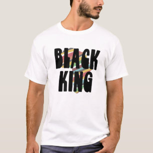Black King for Boys Men History Montag Afrika Trib T-Shirt