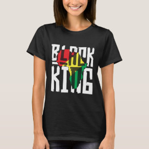 Black King for Boys Men History Montag Afrika Trib T-Shirt