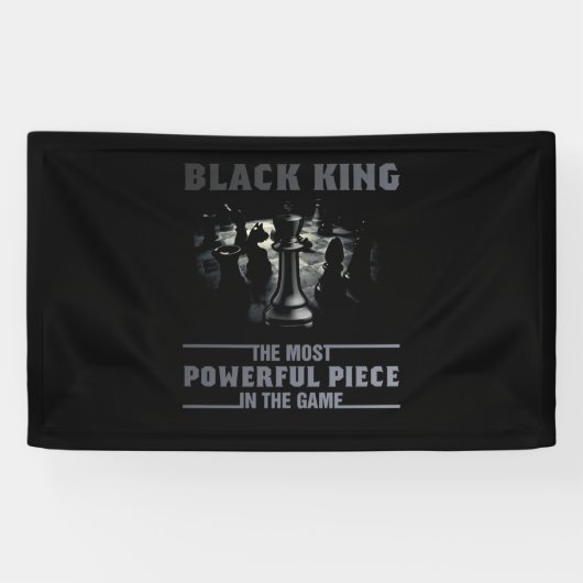 Black King ist das mächtigste Stück im Spiel Banner (Horizontal)
