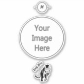 Black King Lion Leo Aufkleber (Vorderseite)