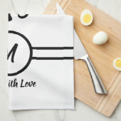 Black King Lion Leo Geschirrtuch (Viertel Falte)