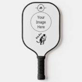 Black King Lion Leo Pickleball Schläger (Vorderseite)